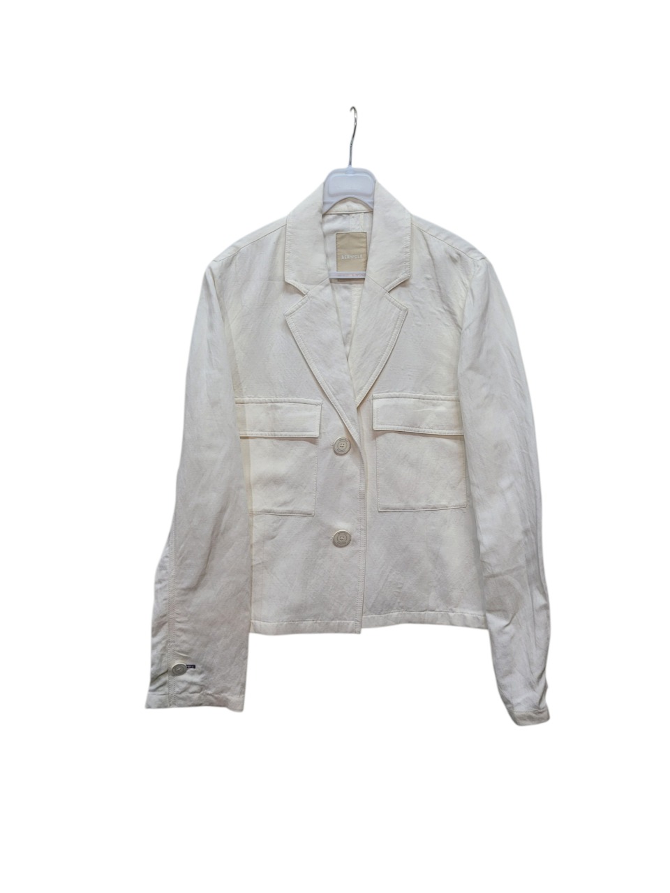 빈폴 정품 크림베이지 컬러 세련되고 고급스러운 린넨 면 자켓