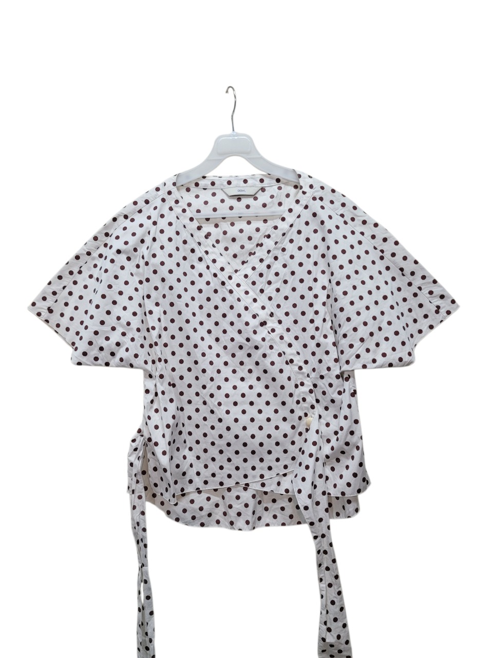 듀엘 고급스럽고 아름다운 여성 도트 블라우스