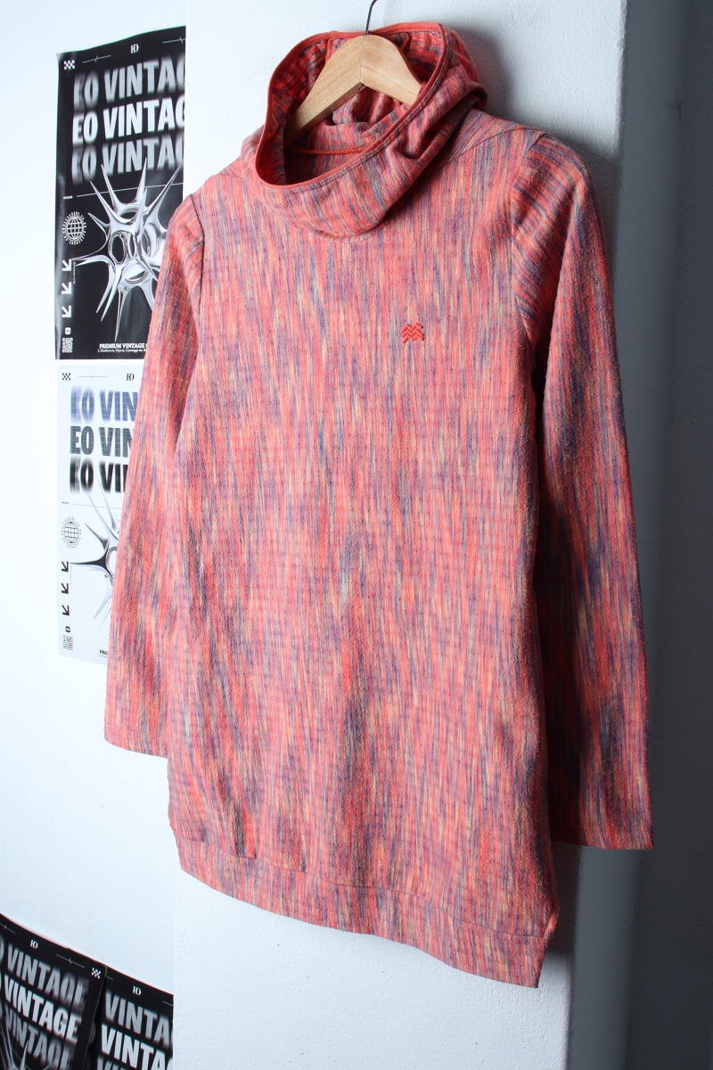 W(L) 코오롱스포츠 후드티셔츠 기능성 오렌지 롱 에스닉-18231