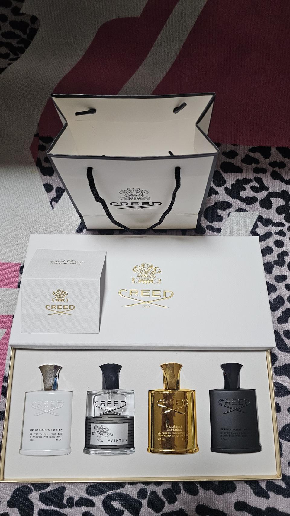 크리드 향수 30ml × 4종 디스커버리 세트  미개봉 새상품 쇼핑백