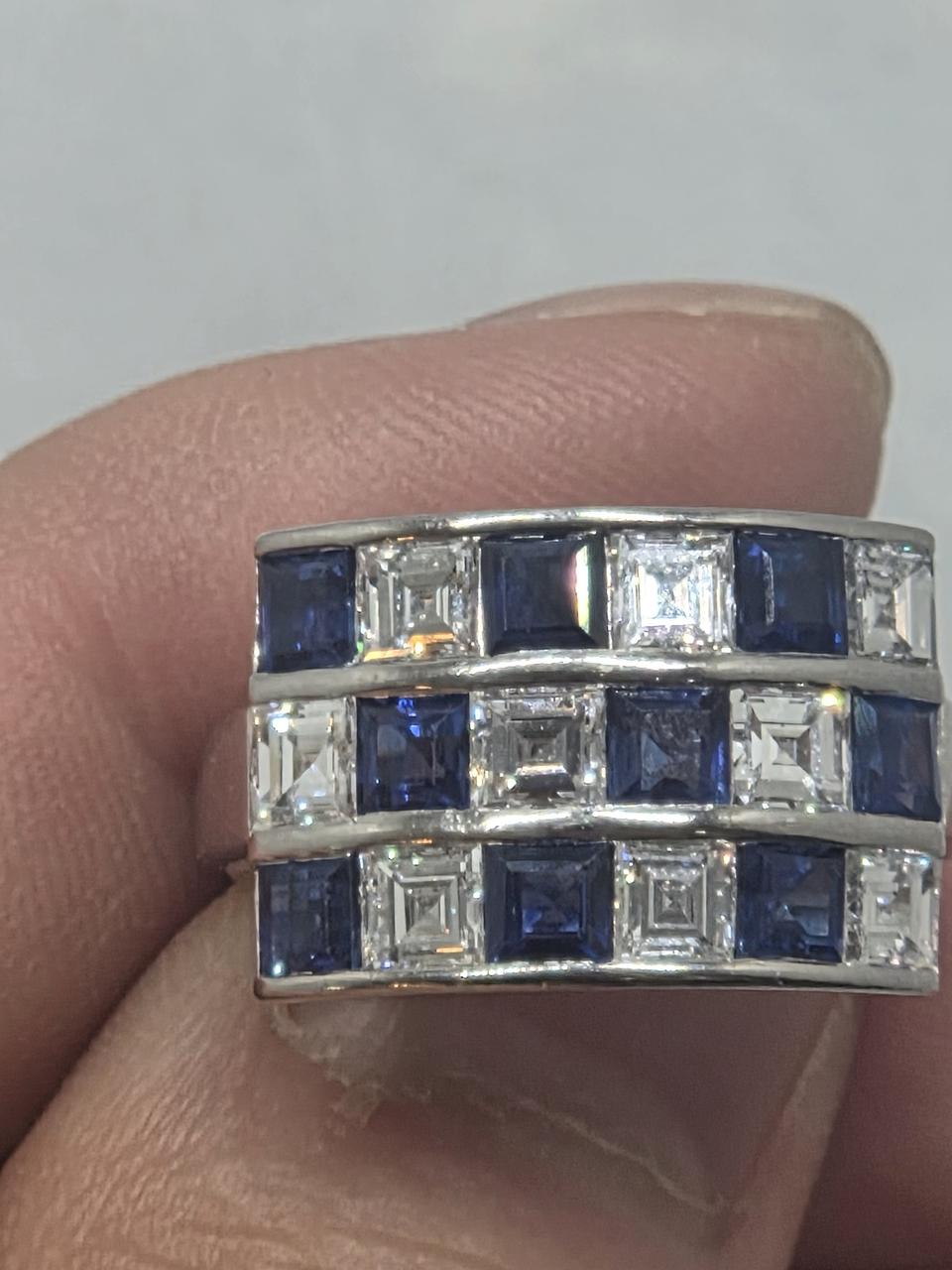 사파이어 다이아 반지