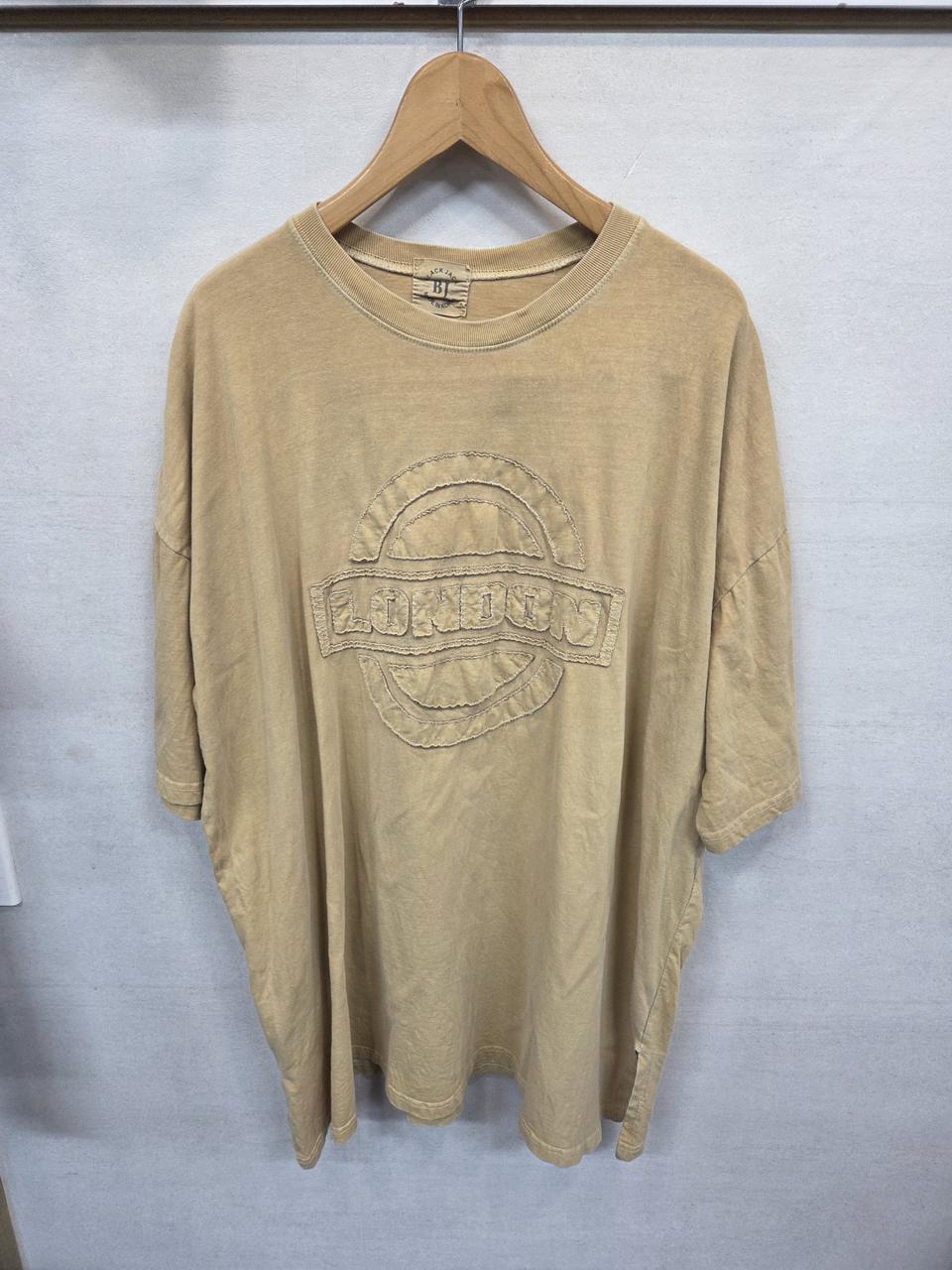 빈티지 블랙잭 런던패치 피그먼트 빅사이즈 옆트임 반팔 xxxl