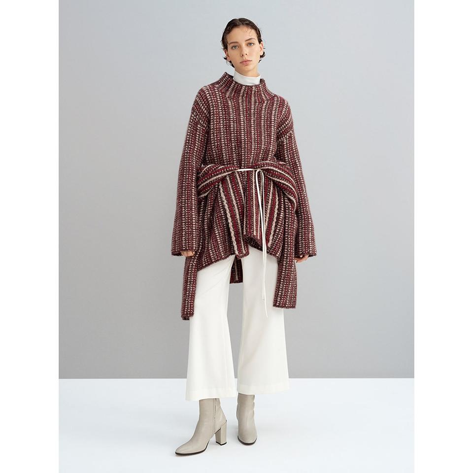 띠어리 알파카 울 모크넥 니트