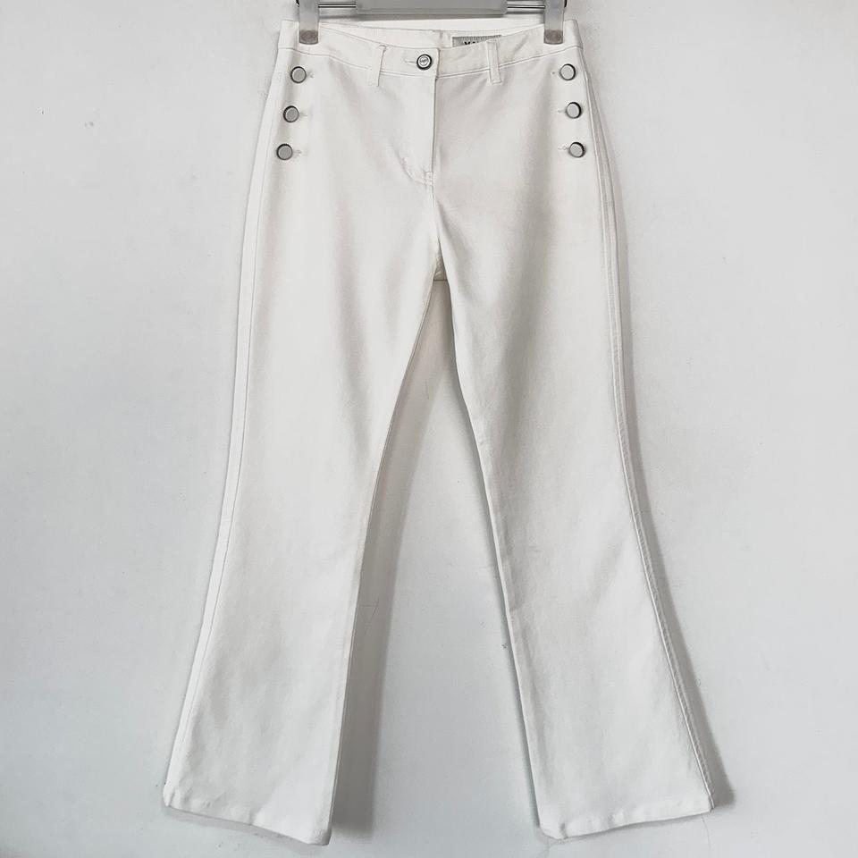 마인 MINE 버튼 포인트 부츠컷 코튼 팬츠