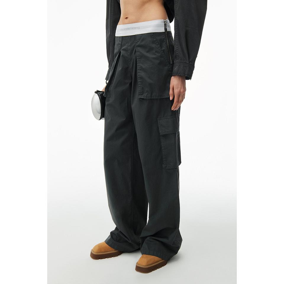 알렉산더왕 로고 밴딩 카고 팬츠