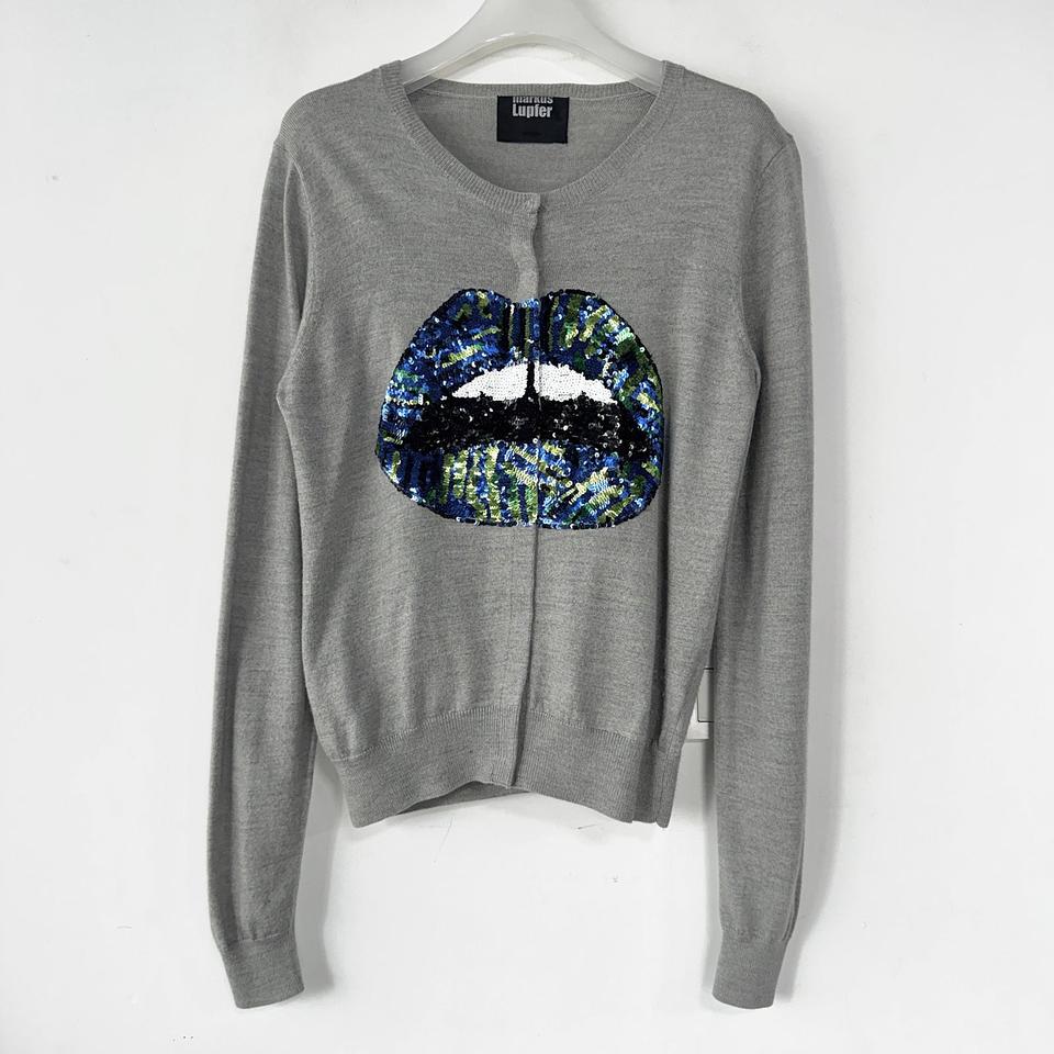 마커스루퍼 립 시퀸 가디건