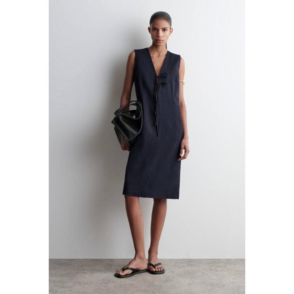 코스 COS 25 타이 프런트 원피스