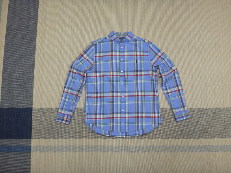 XL(18-20) 폴로랄프로렌 마드라스 체크 면 셔츠