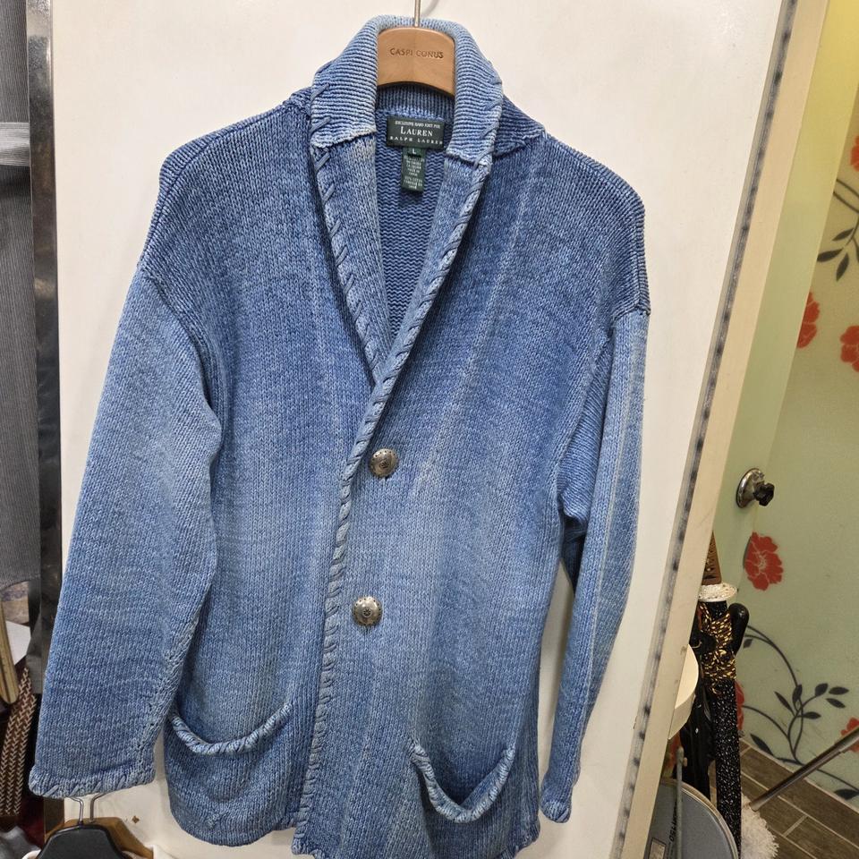 랄프로렌 핸드메이드 숄카라 가디건