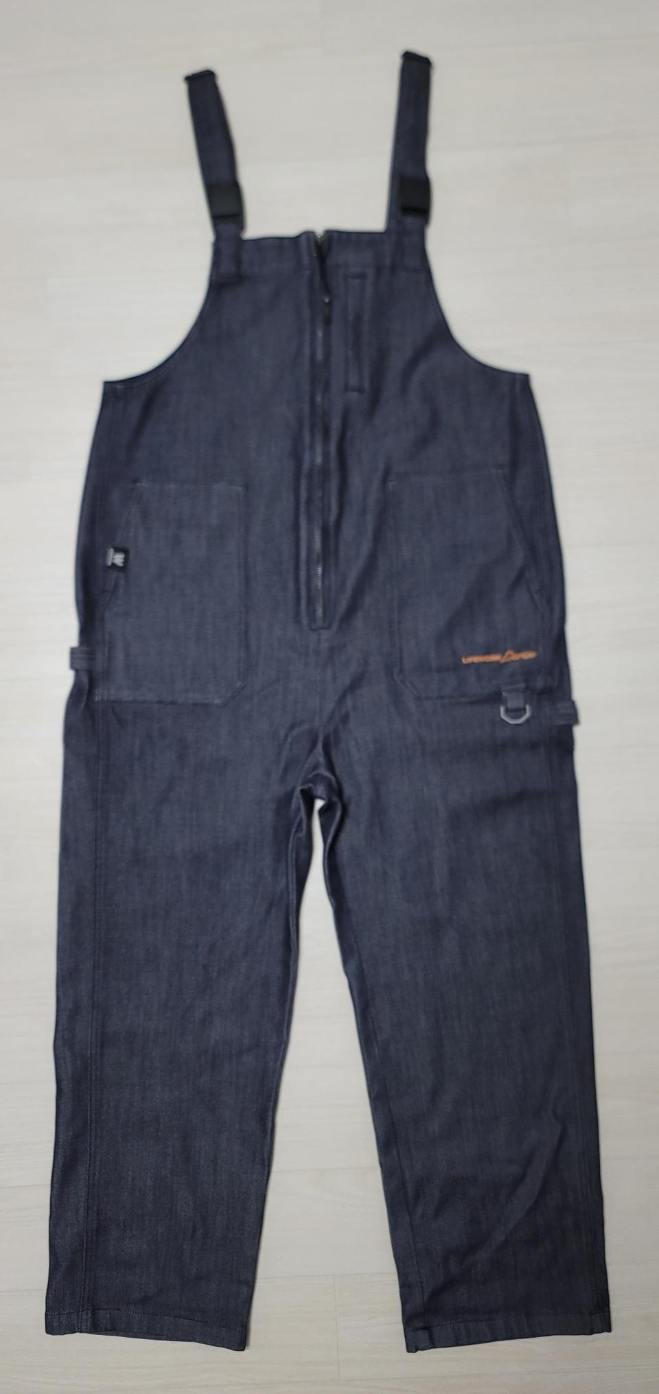 (FREE)라이프워크 여성 로우지퍼 데님 점프수트 판매합니다