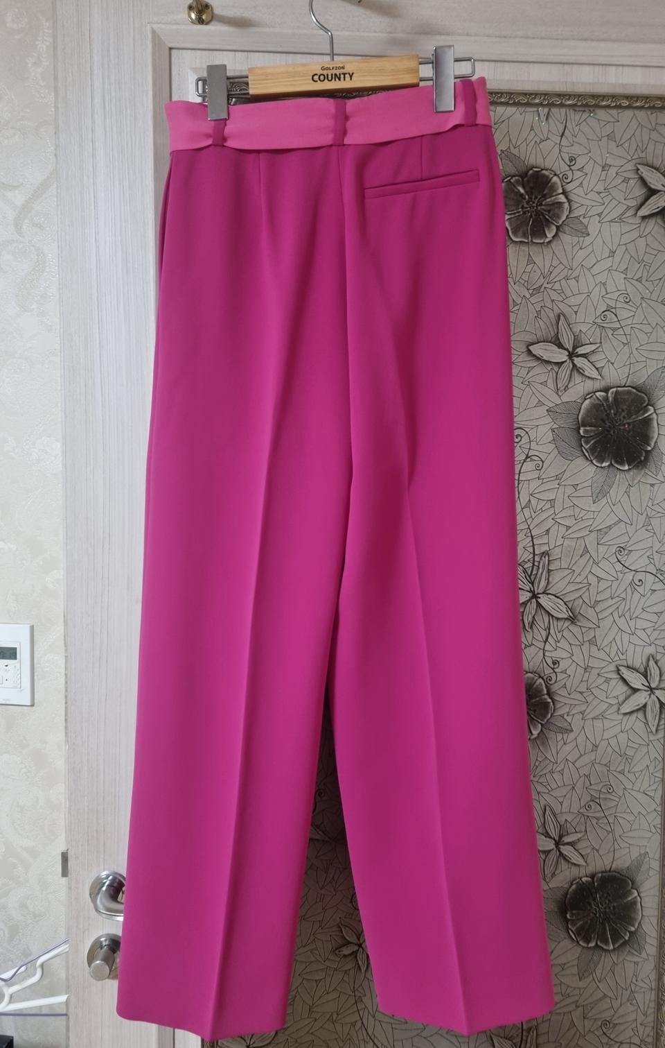 미사용))띠어리 세미 통바지 26