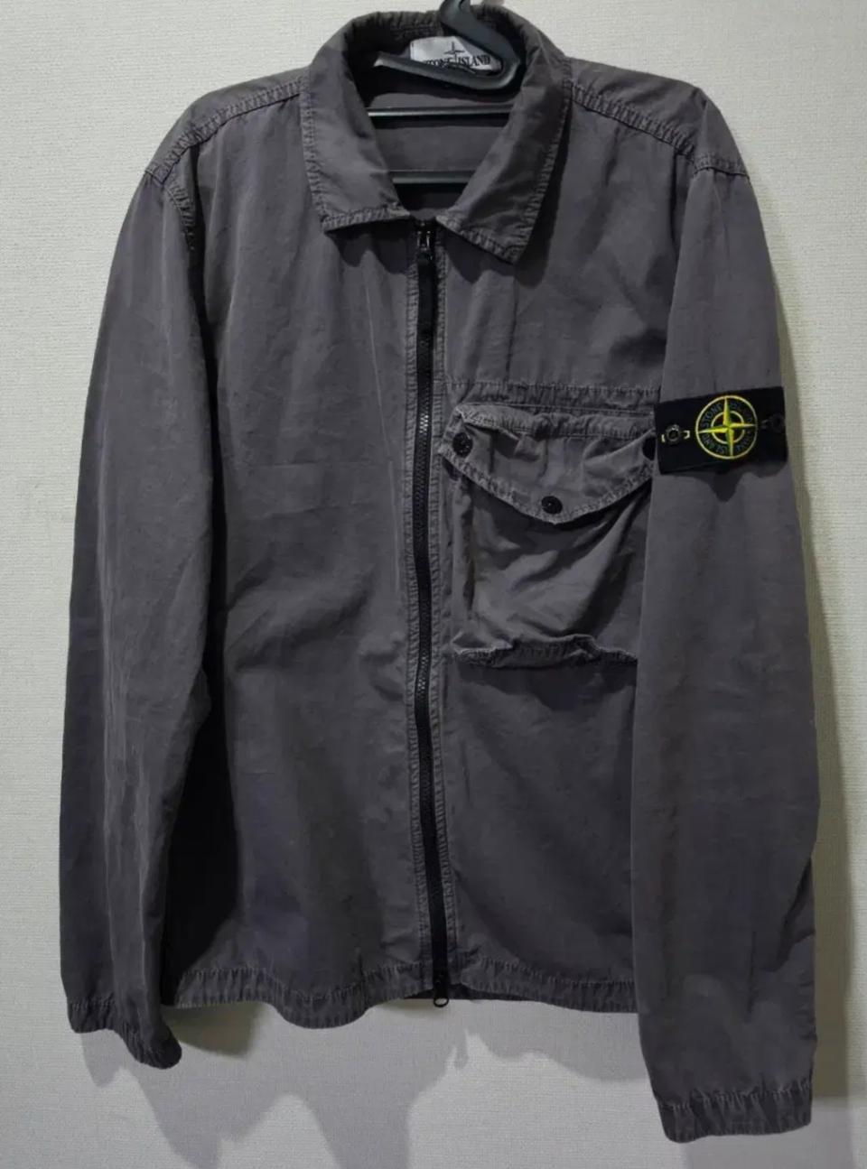 정품 스톤아일랜드 올드이펙트 오버셔츠 자켓 95 / M