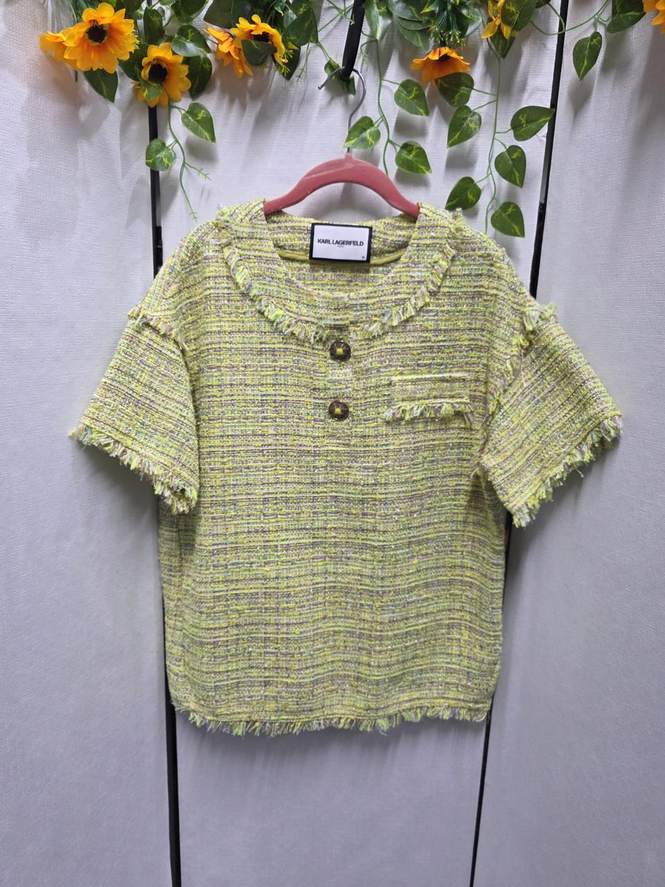 칼라거펠트트위드티셧