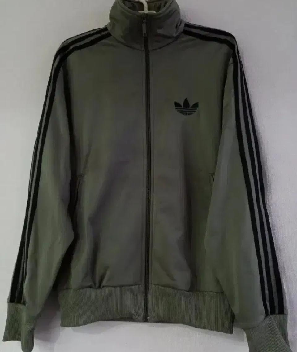 아디다스 파이어버드 카키 카키블랙 트랙탑 저지 져지집업 105/XL