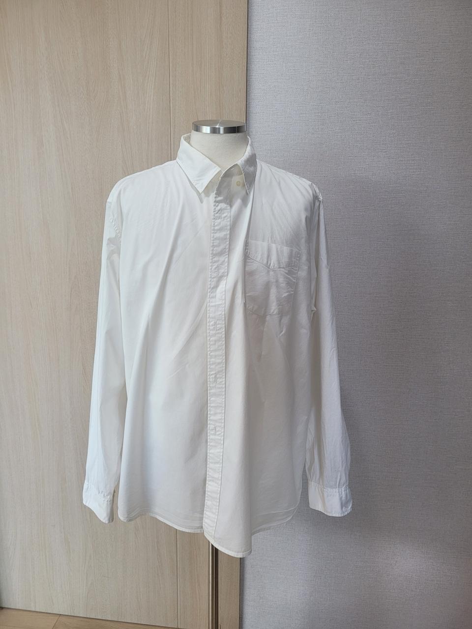 갭 GAP 남자 스탠다드 핏 스트레치 셔츠 105 화이트