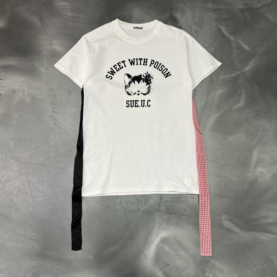 수 언더커버 리본 캣 반팔티 y16209