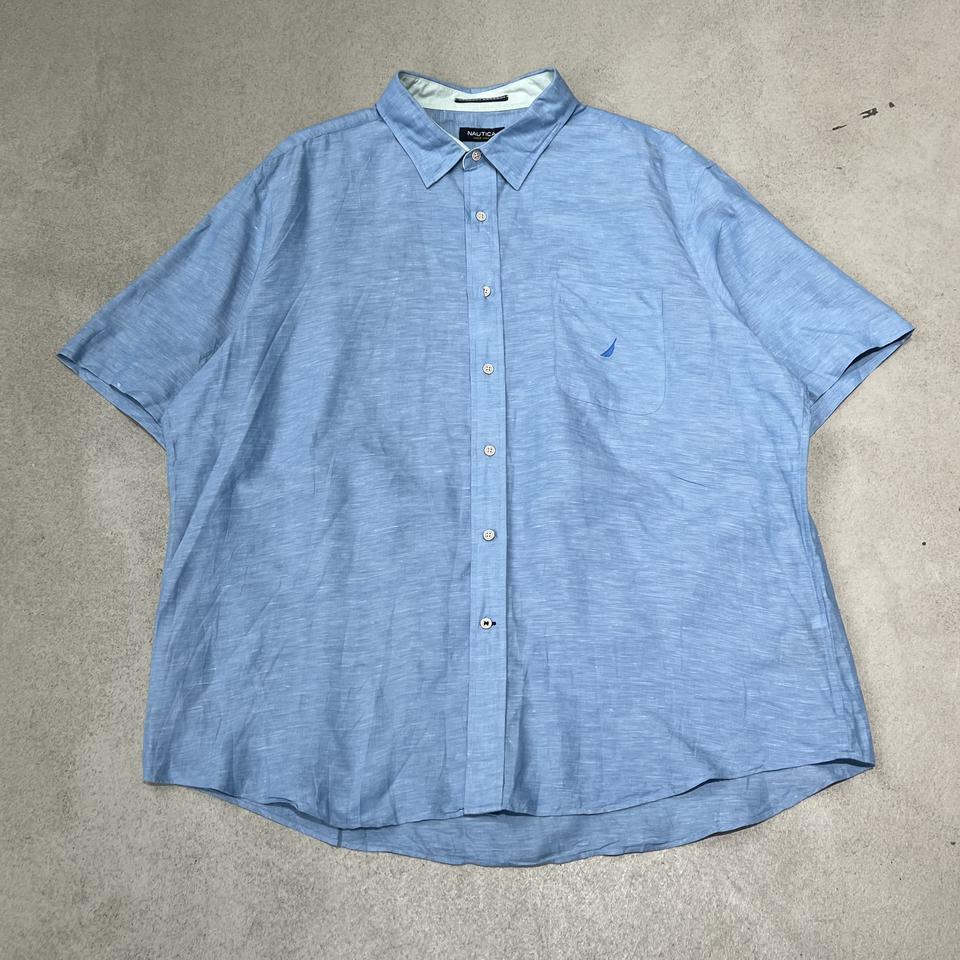 노티카 린넨 하프셔츠 s10623