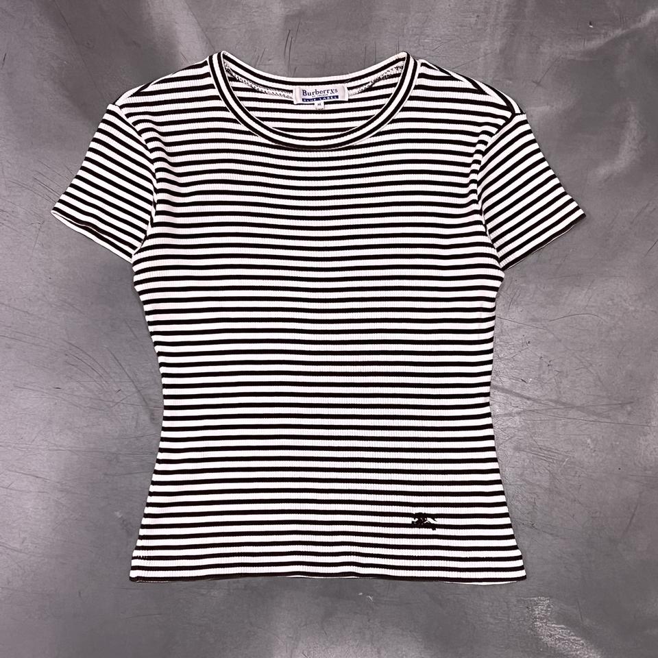 버버리 블루라벨 스트라이프 하프 니트 y16211 