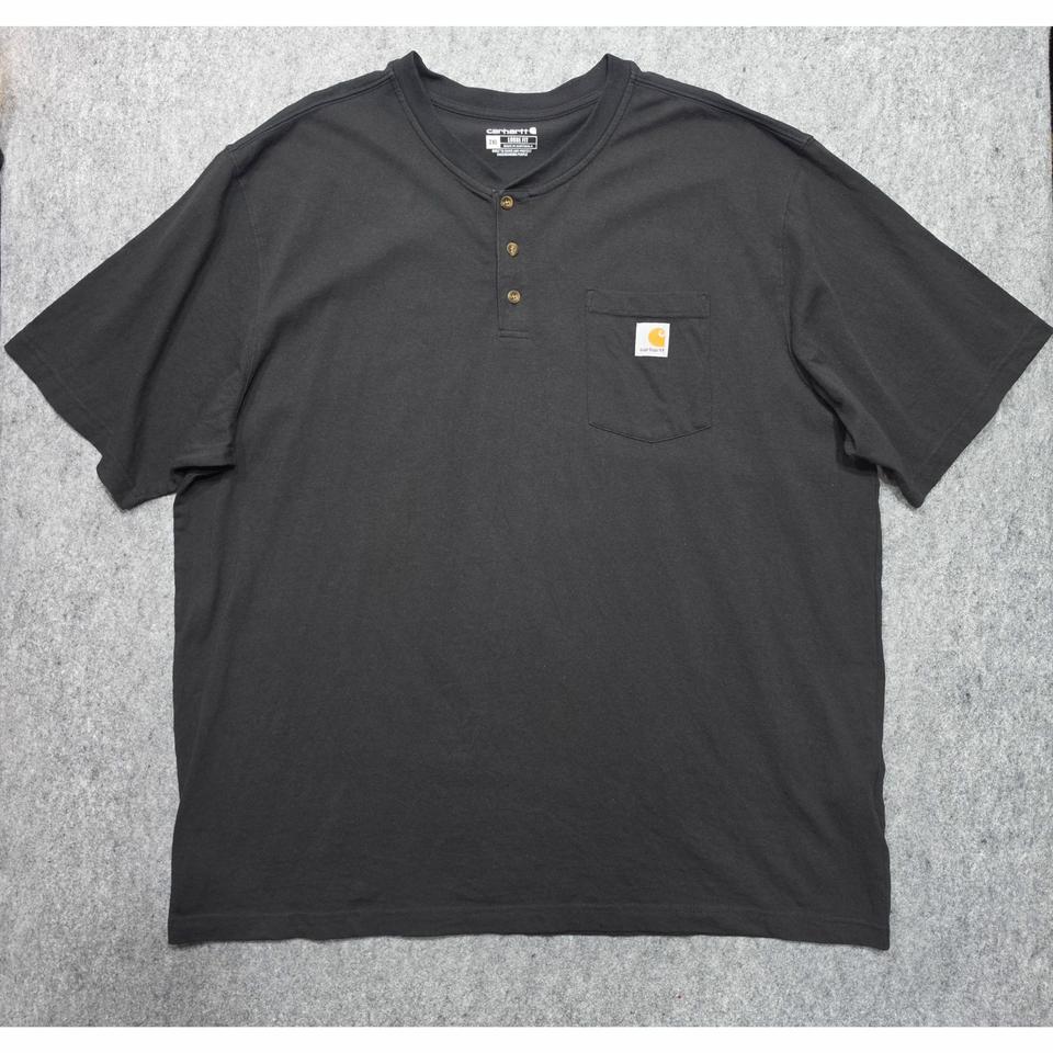 칼하트 루즈핏 포켓 헨리넥 반팔티 2XL