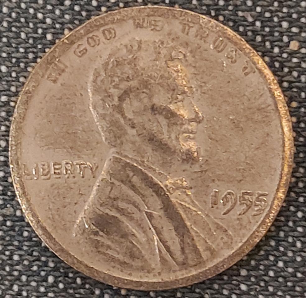 1955년 더블다이옵버스 링컨 1페니(희귀)