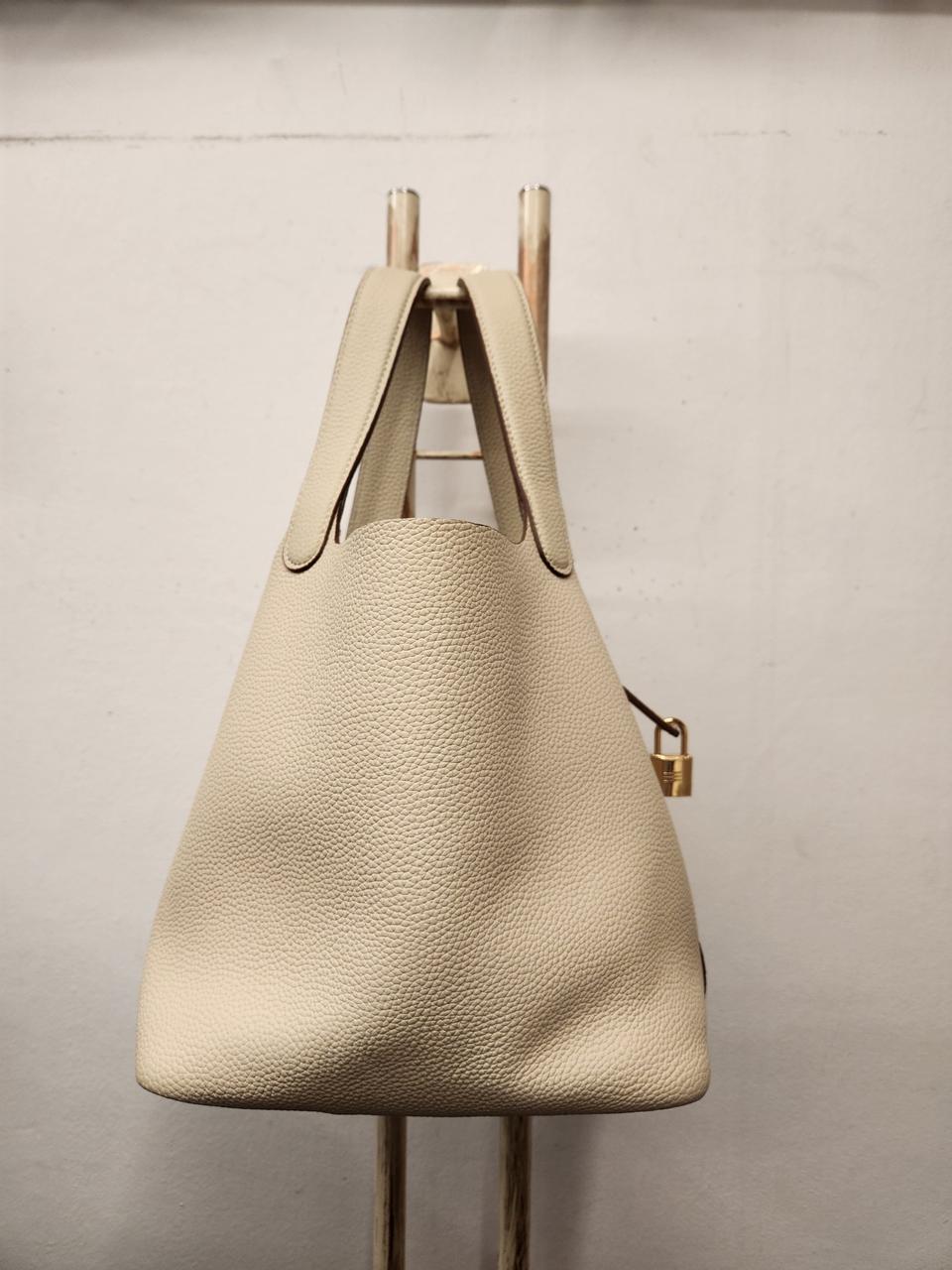 천연가죽 베이지 가방
