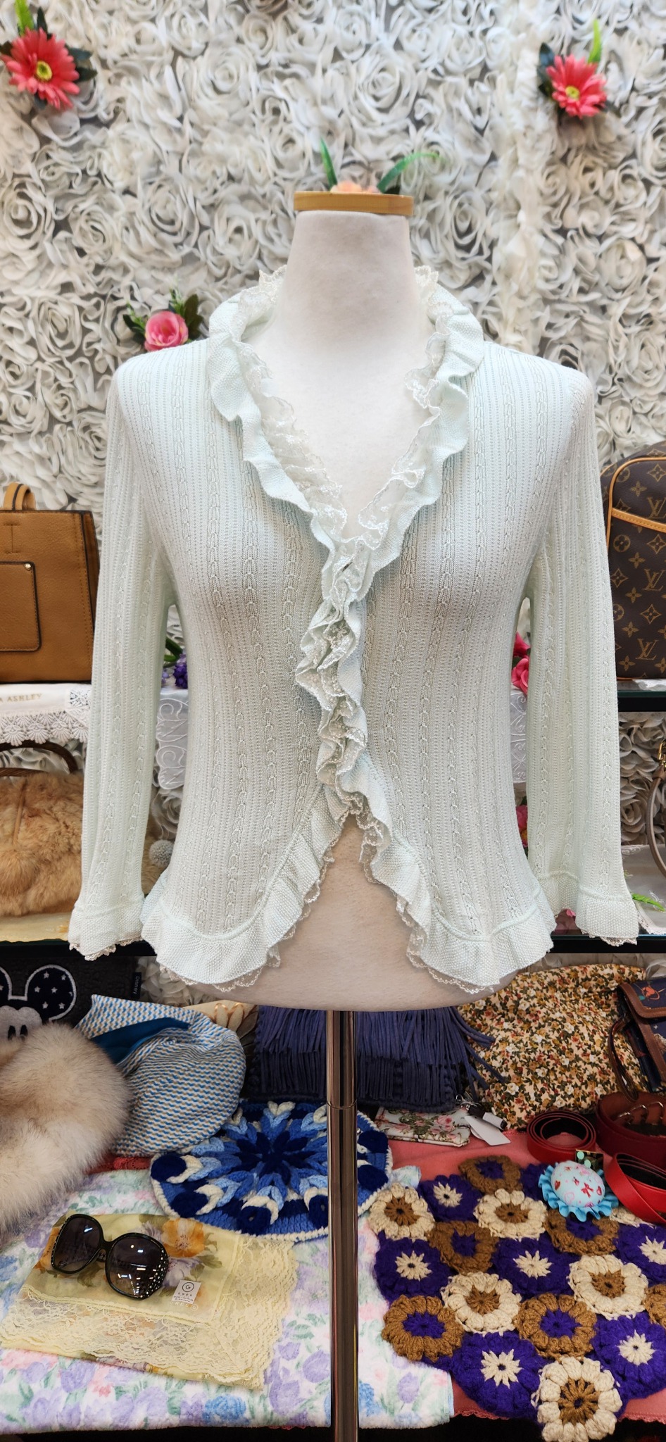 AYLESBURY 면 혼방 가디건 (55 66)