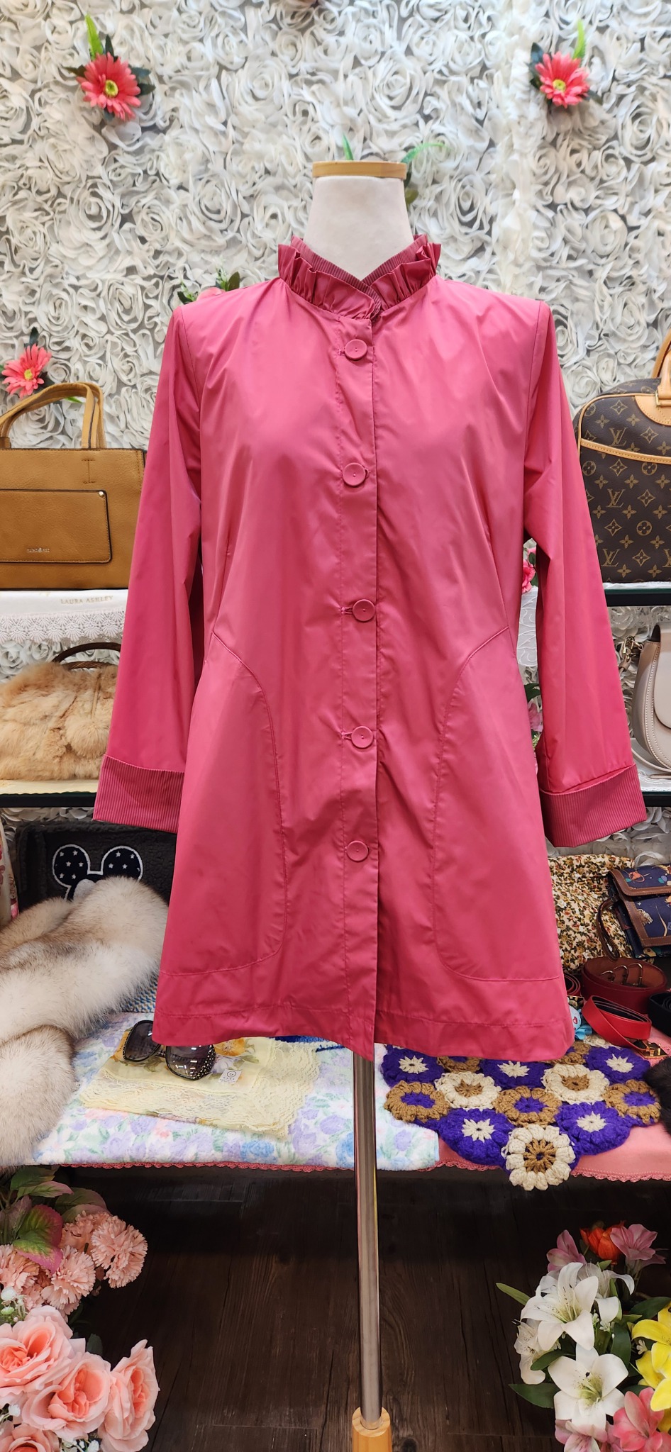 프라다 원단 하프코트 (55 66 77)