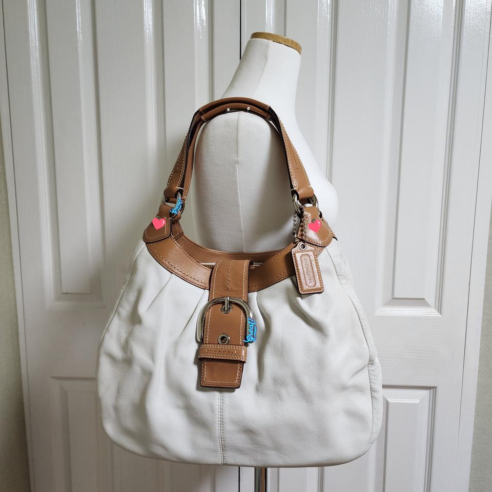 상태굿) 코치 소호 린 레더 호보백