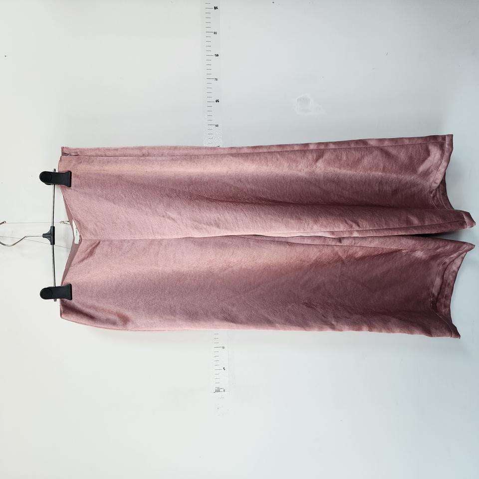 빈스 핑크 새틴 와이드 팬츠