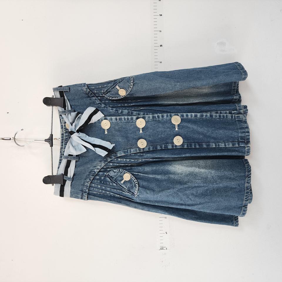 마크제이콥스 리본 벨트 데님 스커트