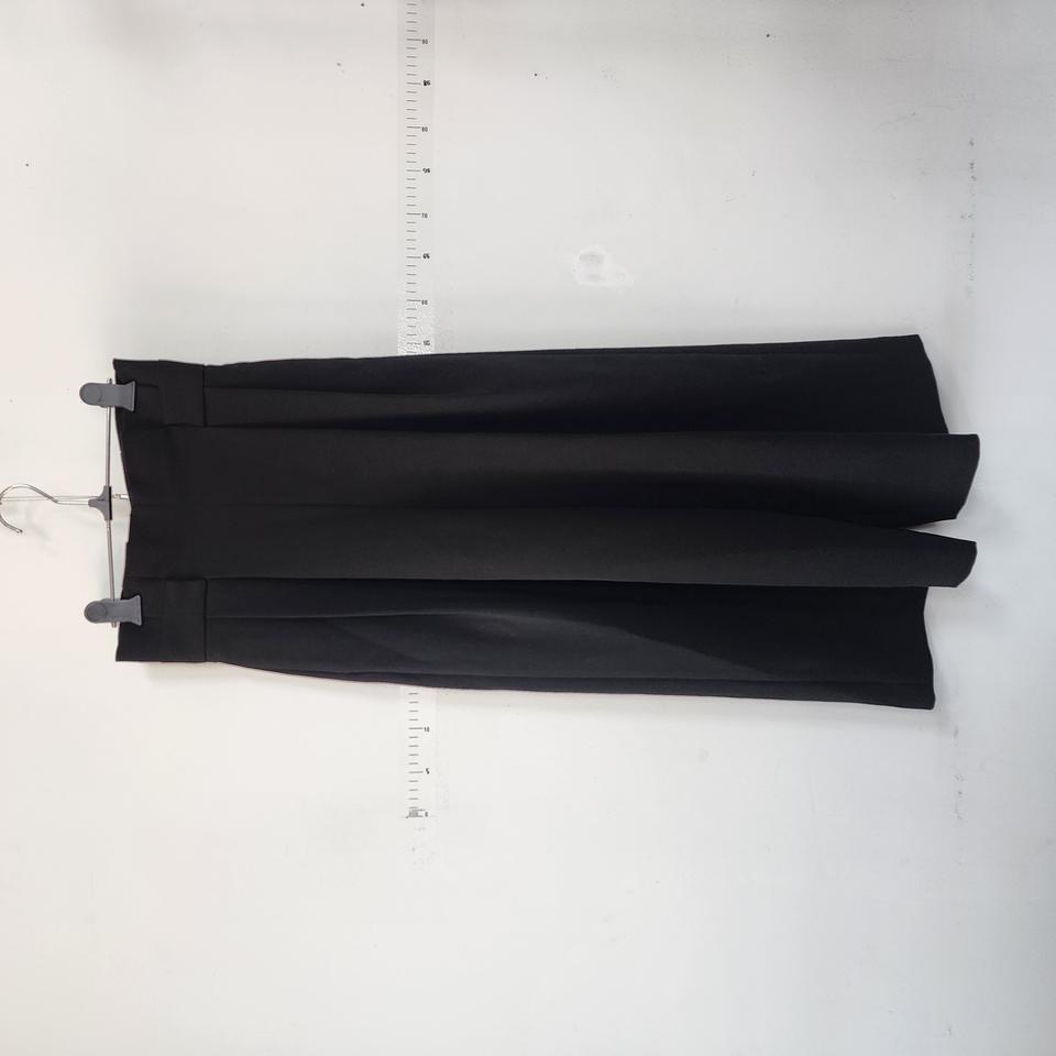 코스 블랙 와이드 핀턱 슬랙스