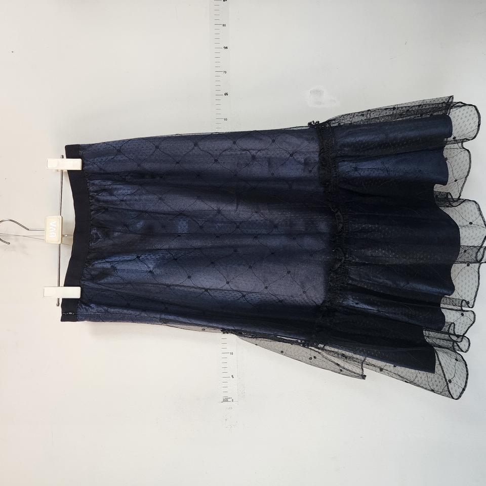 SJSJ 블랙 캉캉 롱 스커트