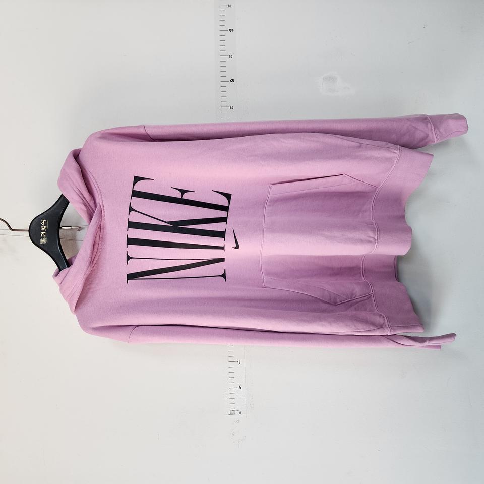 나이키 한정판 기모 후드티 라벤더 빅로고