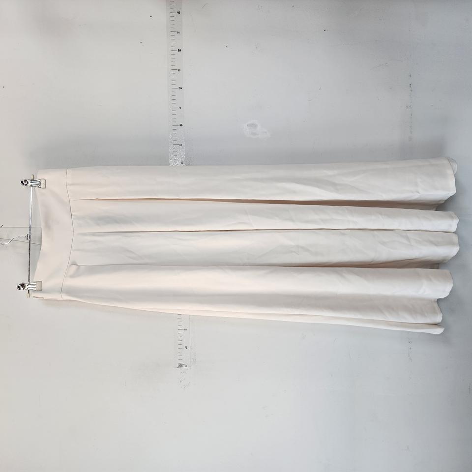 더로렌 아이보리 플리츠 와이드 팬츠