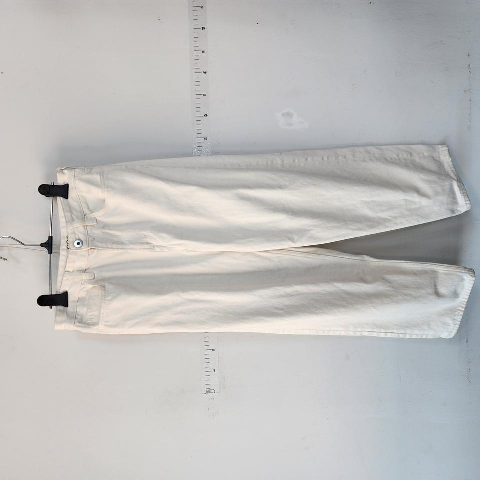 코스 아이보리 와이드 데님 팬츠