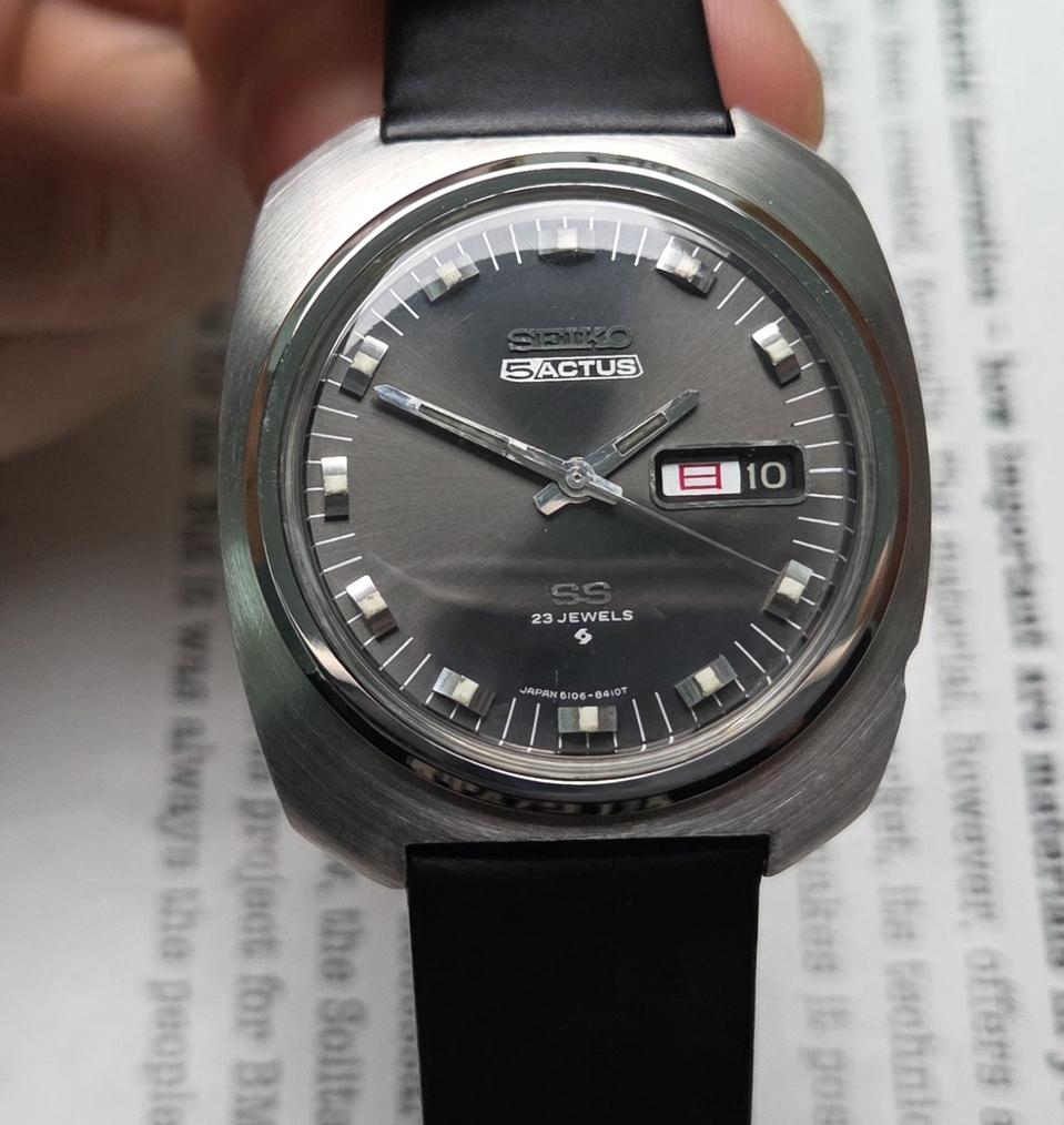 레어] 빈티지 세이코 SS 옥토점보 그레이 희귀모델 한자 데이데이트