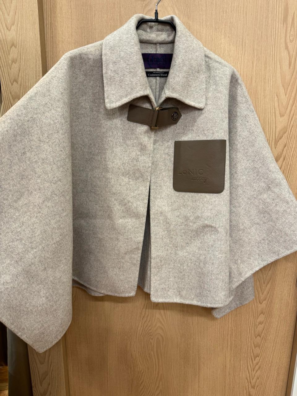 Lenic앤맥코이캐시미어 블렌드 케이프코트