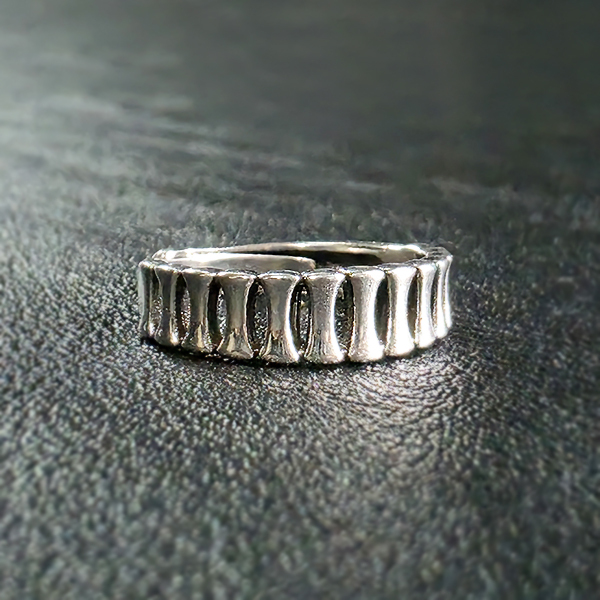 Duat 실버 남자 엔틱 빈티지 명품 고대 뼈 반지