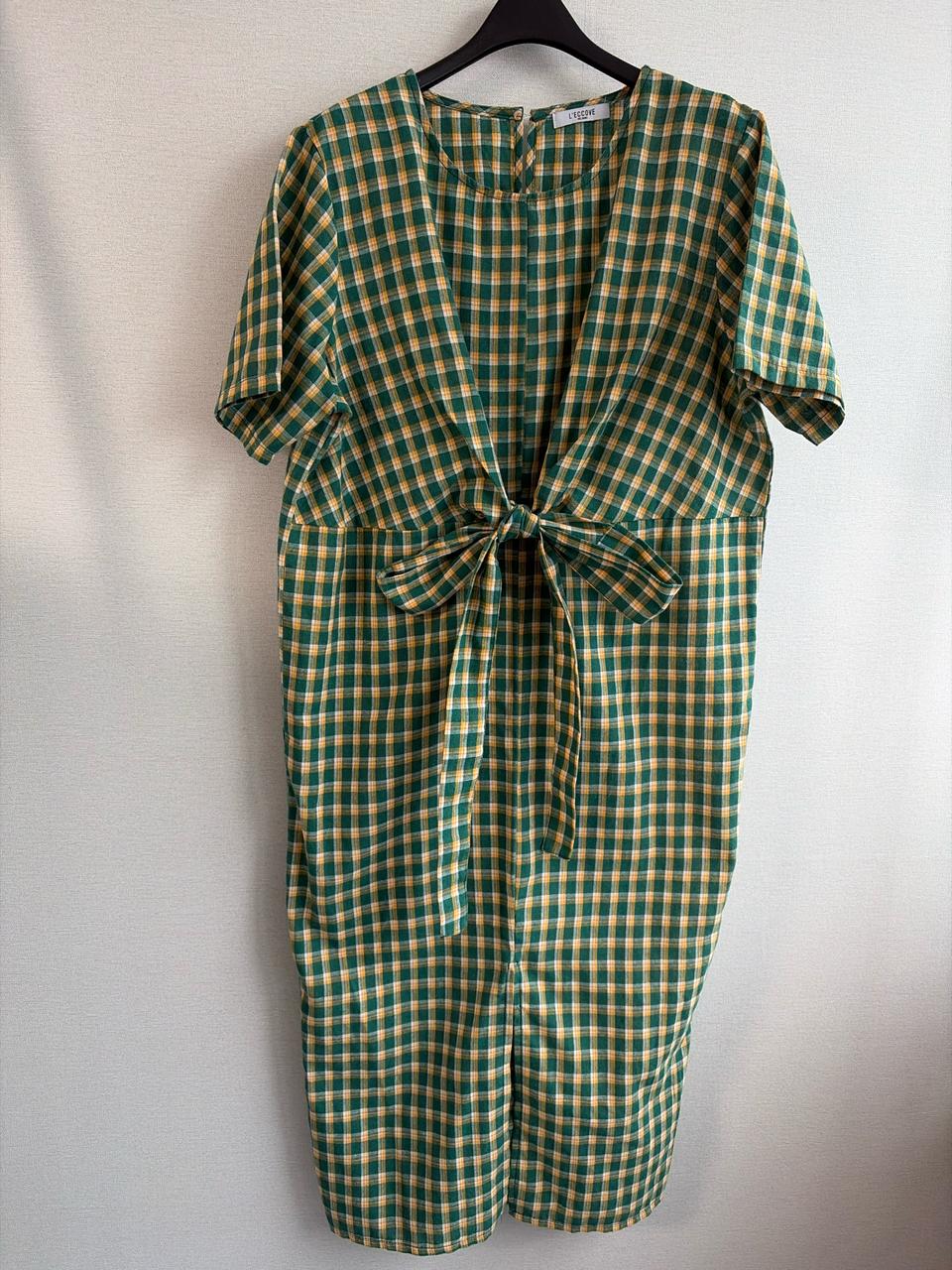 L'ECCOVE 헬싱키 체크 원피스