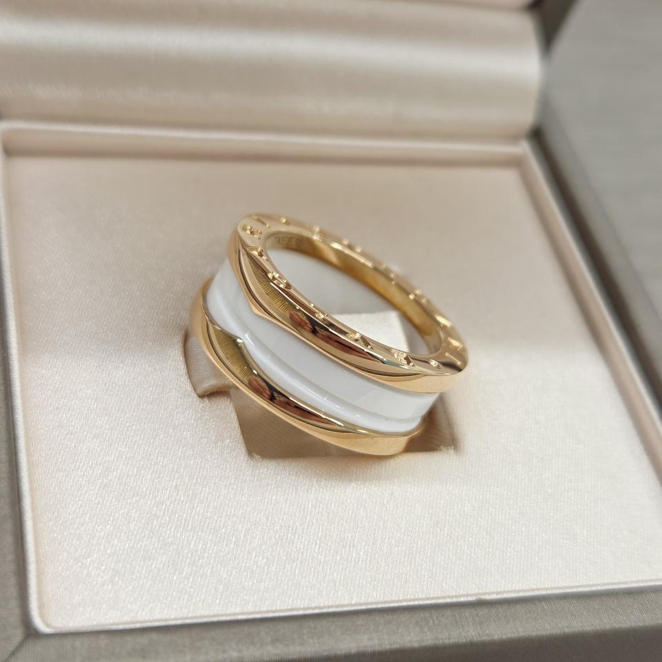 [51호 s] 불가리 비제로원 화이트 세라믹 2밴드 로즈골드