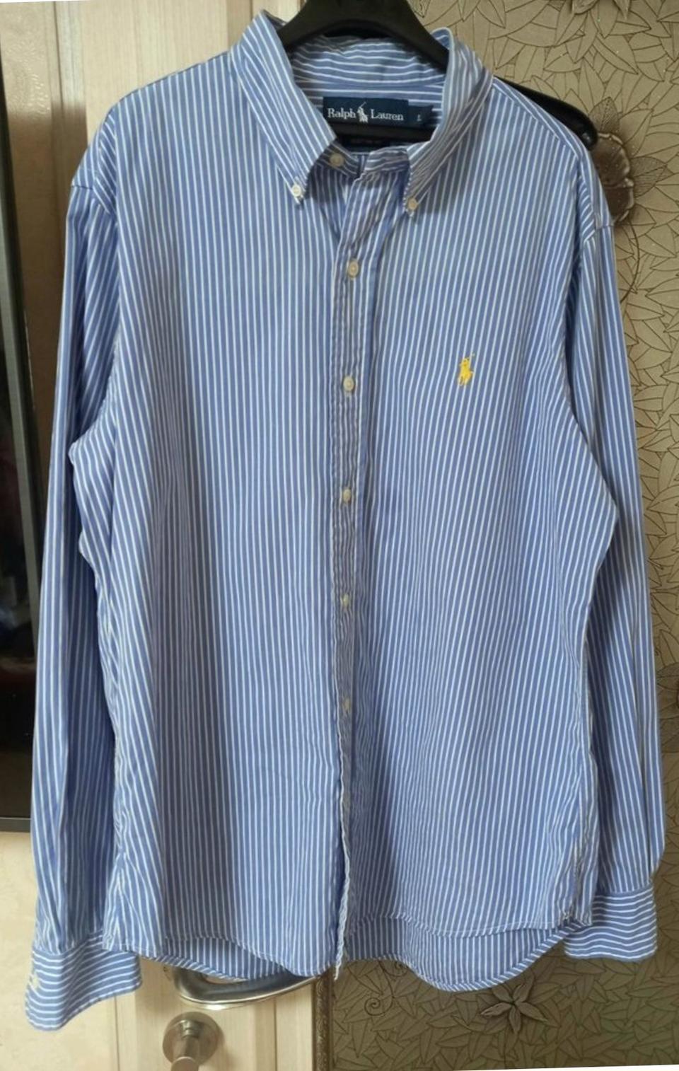 폴로 스트라이프 셔츠 L