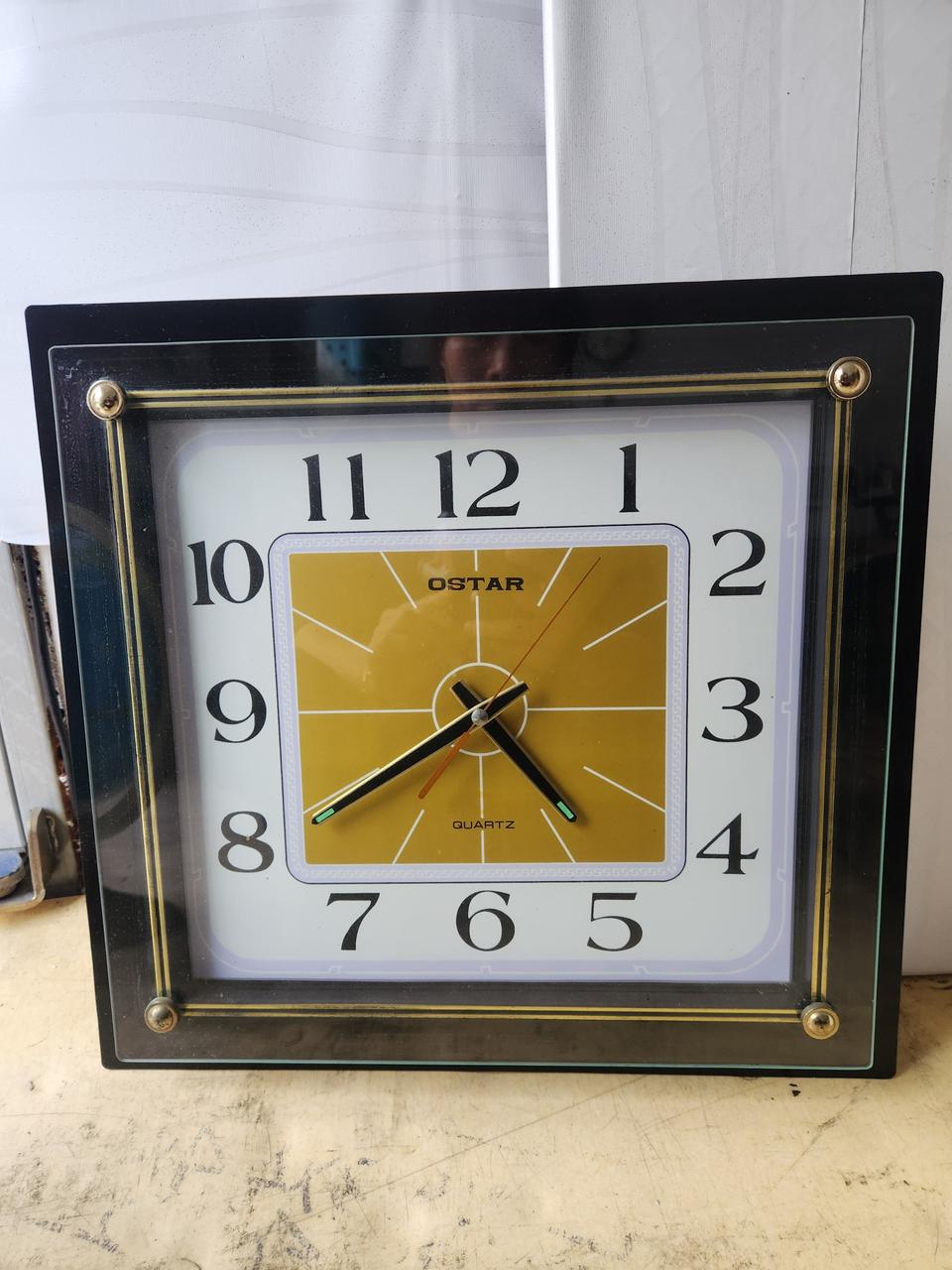 빈티지 시계Ostar 사각 벽걸이 시계