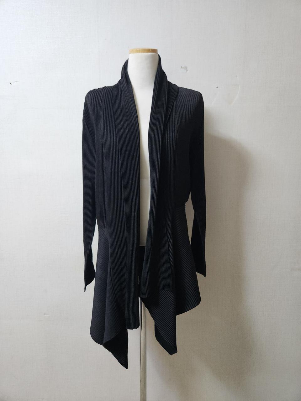 스피치오 플리츠 롱 가디건