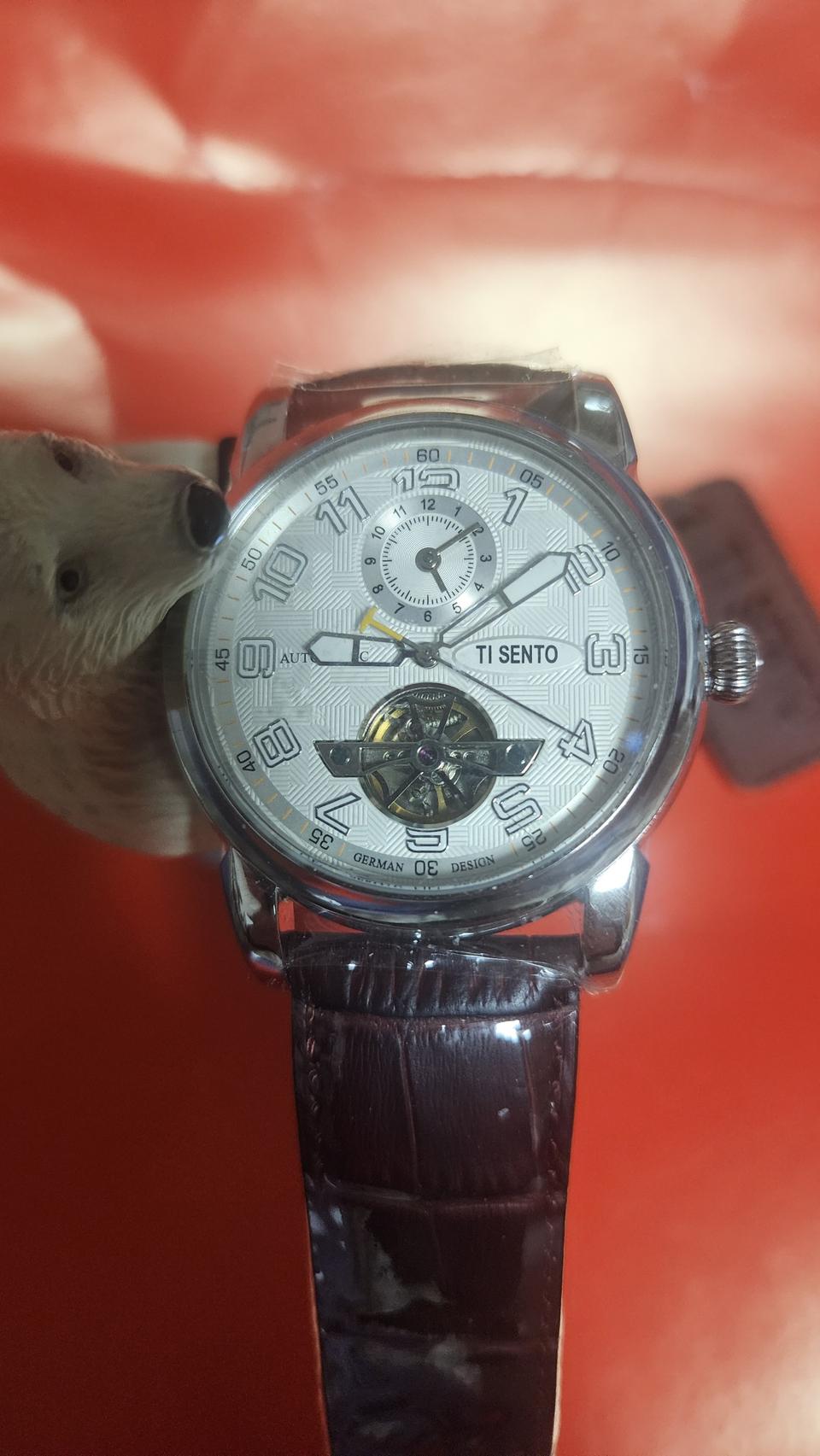 TSENTO 티센토 TS50031듀얼-RO-CH 가죽밴드 정품시계