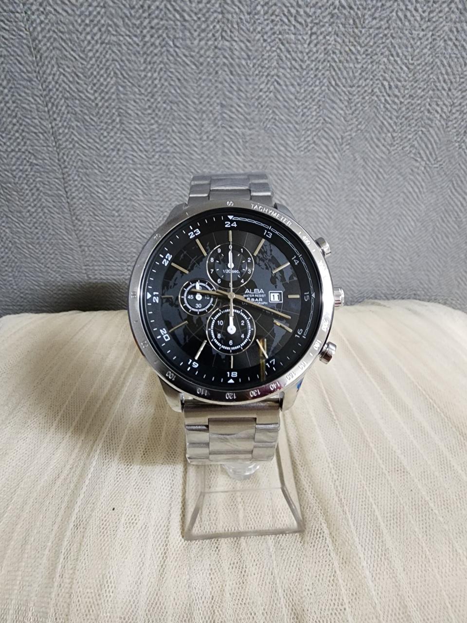 세이코 알바 메탈 크로노그래프 시계
