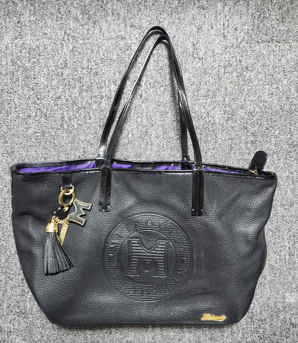 메트로시티 블랙 가죽 숄더백-정품