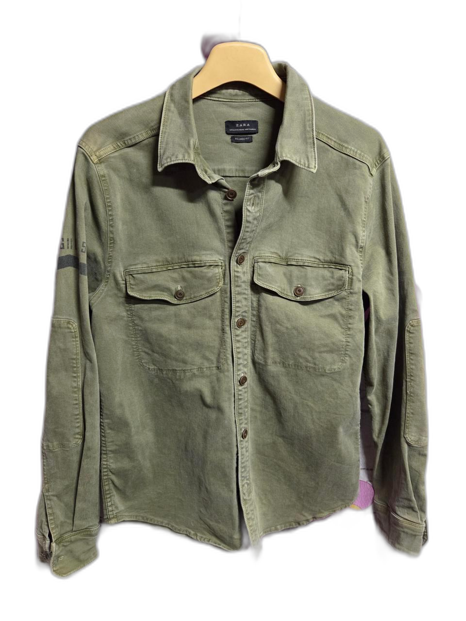 클래식 스트라이프 자켓 105ZARA 카키 야상 셔츠 100