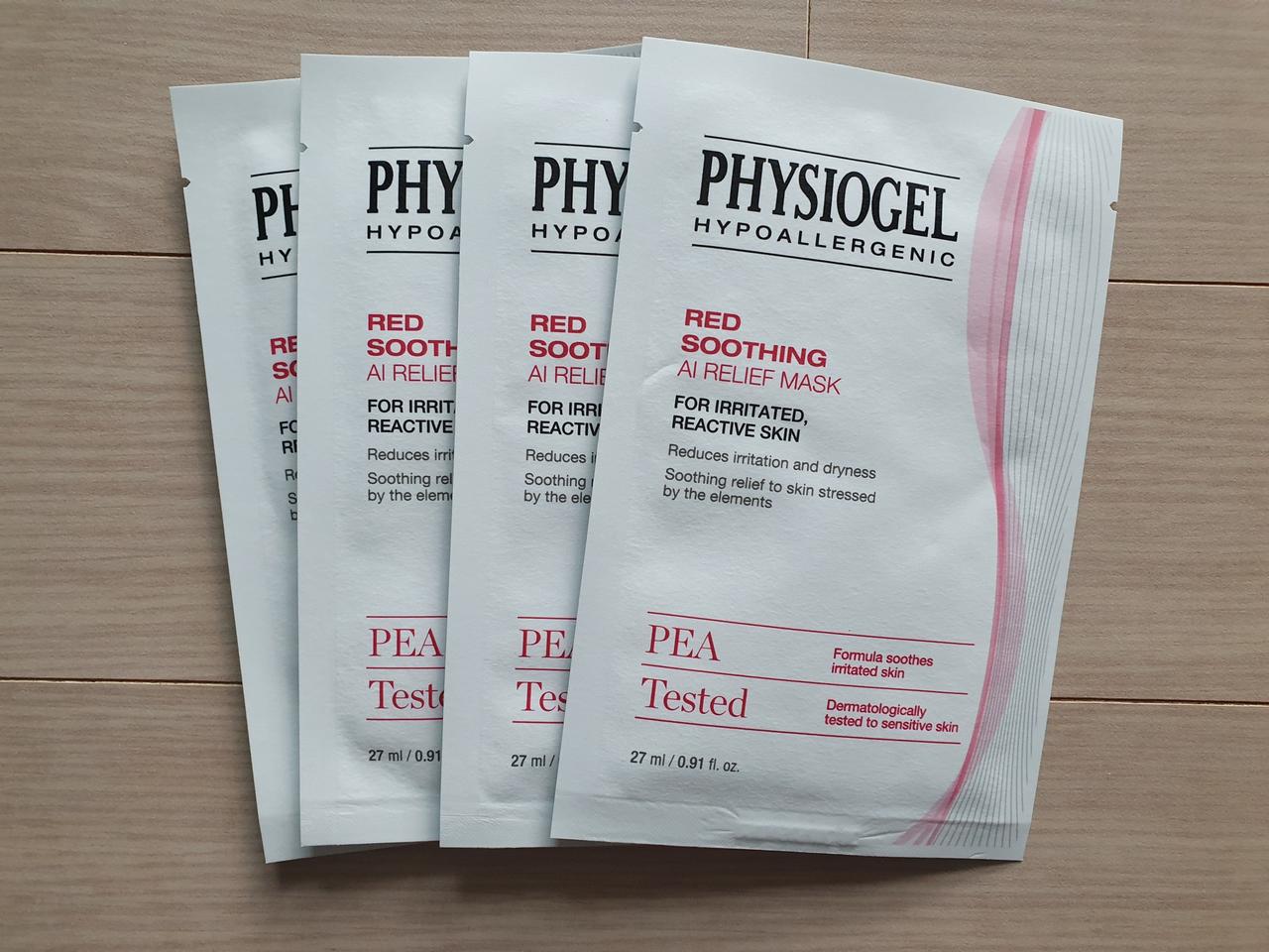 피지오겔 레드수딩 진정 마스크팩 4매