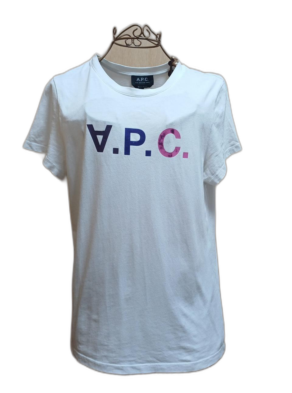 아페쎄(A.P.C.) V.P.C. 로고 반팔 티셔츠 화이트 (S)