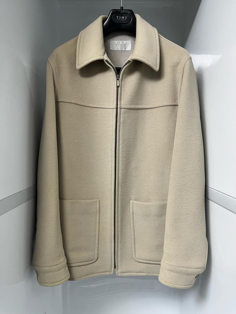 타임옴므 베이지 집업 자켓 95사이즈